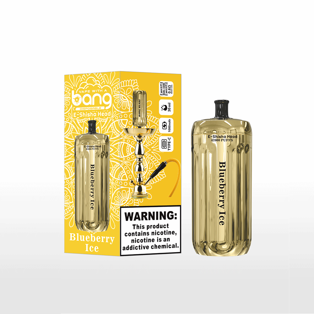 Bang E-Shisha Head 42000 42K Puffs Gold LED Display Disposable Vape - Image 26