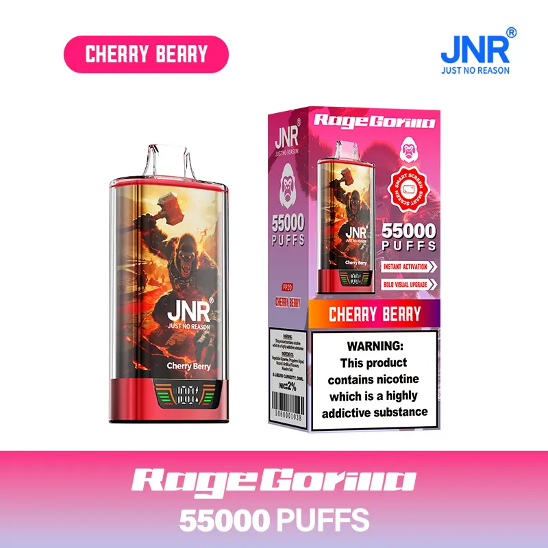 JNR Rage Gorilla 55K 55000 Puffs Smart Display Original Disposable Vape - Image 14