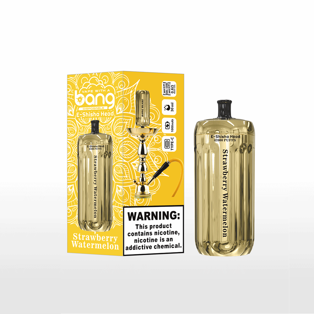 Bang E-Shisha Head 42000 42K Puffs Gold LED Display Disposable Vape - Image 6