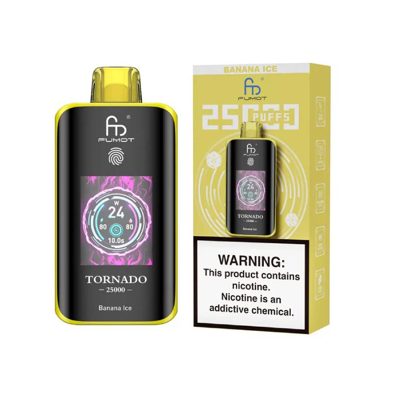 Fumot Tornado 25K – Disposable Vape with Dual-Mesh Coil & LED Display - Image 24