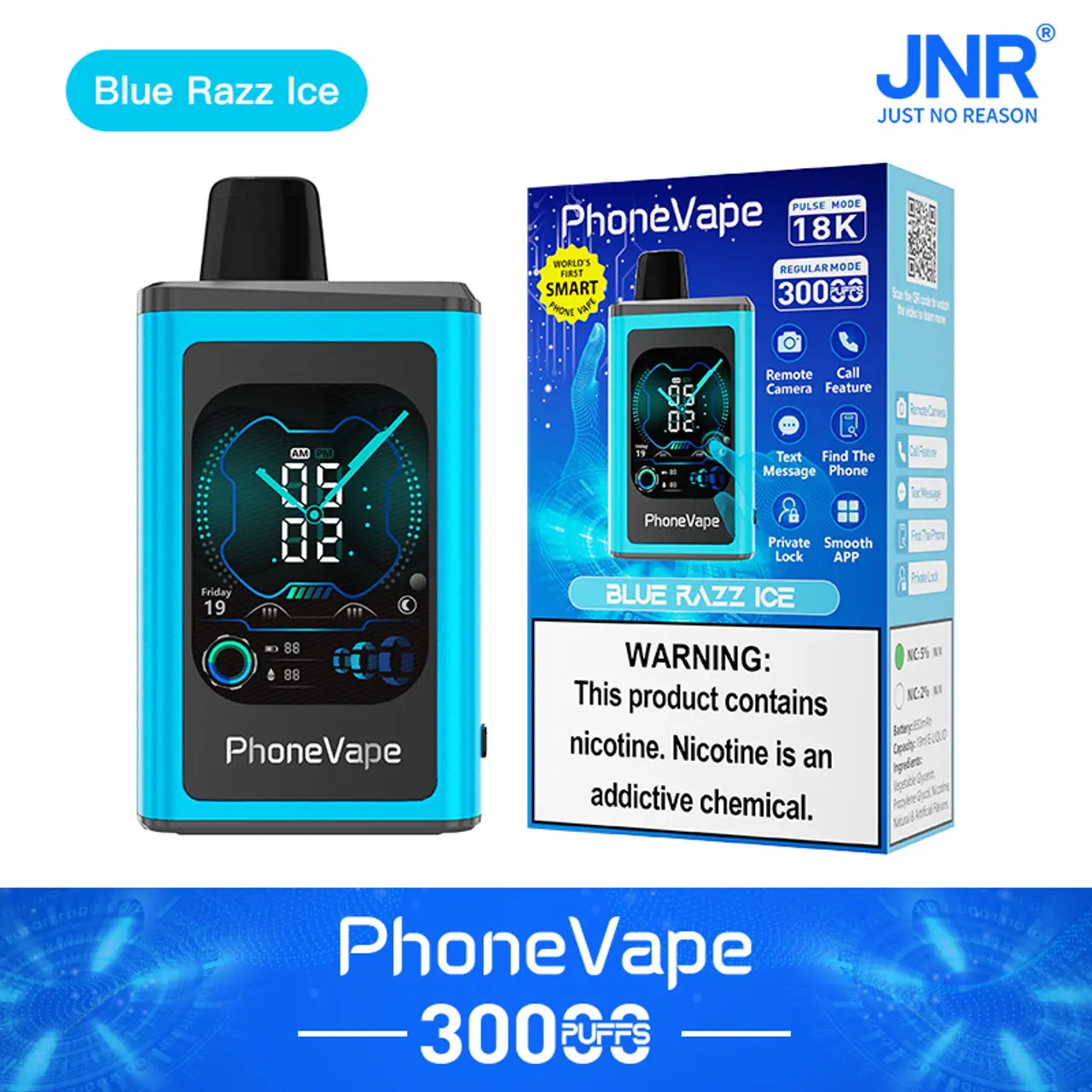 JNR Phone Vape 30000 30K Puffs World's First Smart Disposable Vape - Image 20