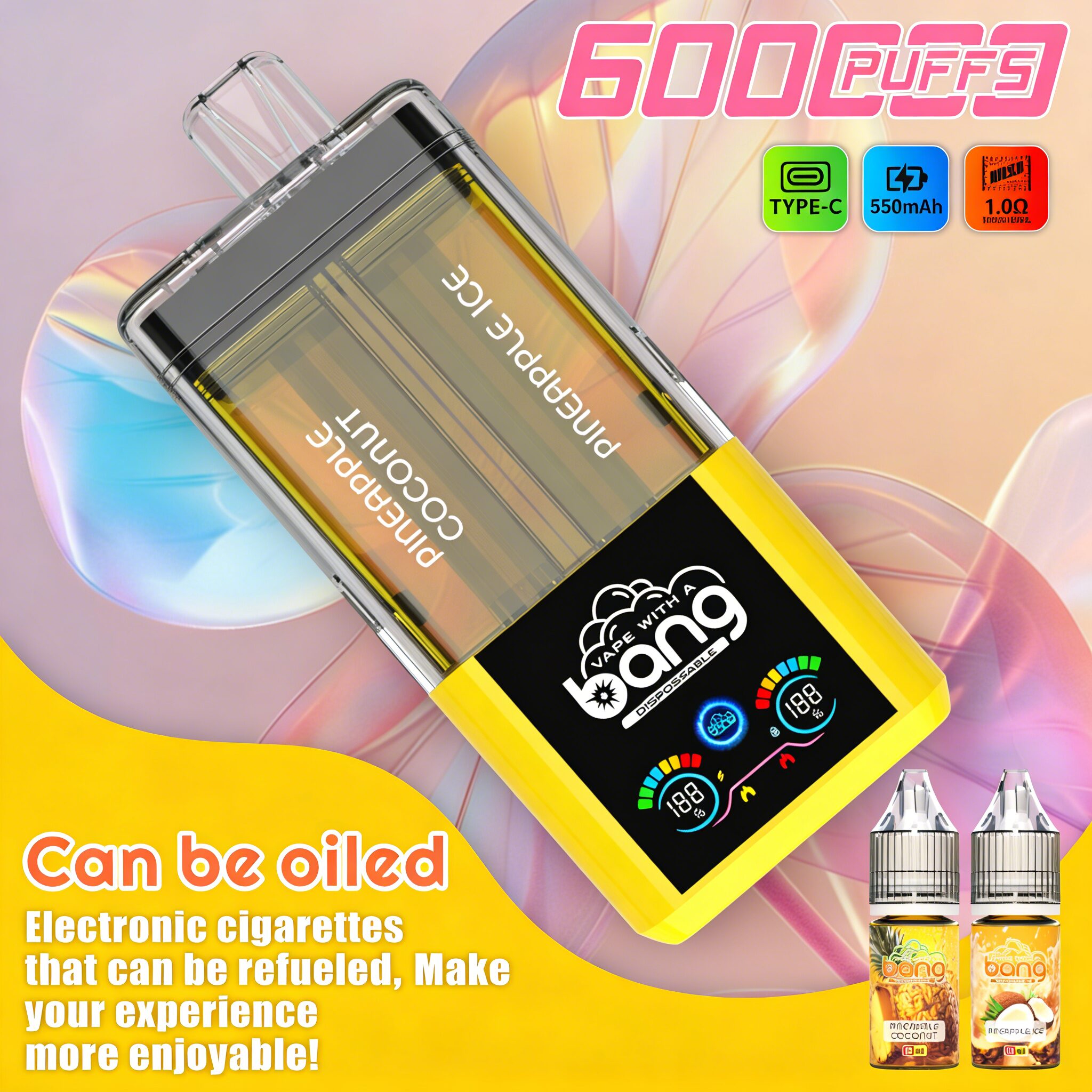 Bang 60K 60000 Puffs Dual Flavors Rechargeable Original Refillable Oil Vape - Image 17