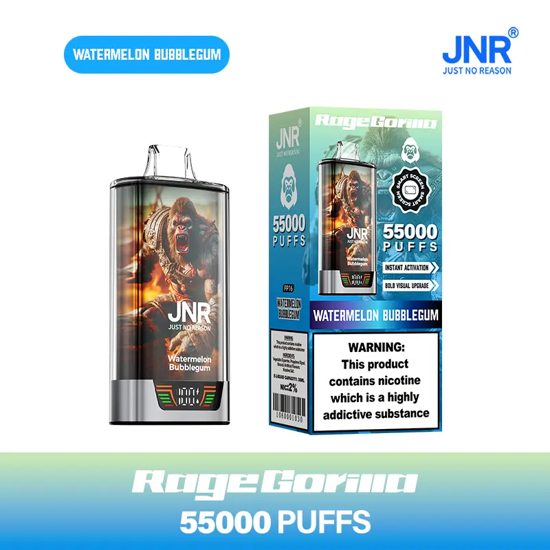 JNR Rage Gorilla 55K 55000 Puffs Smart Display Original Disposable Vape - Image 38