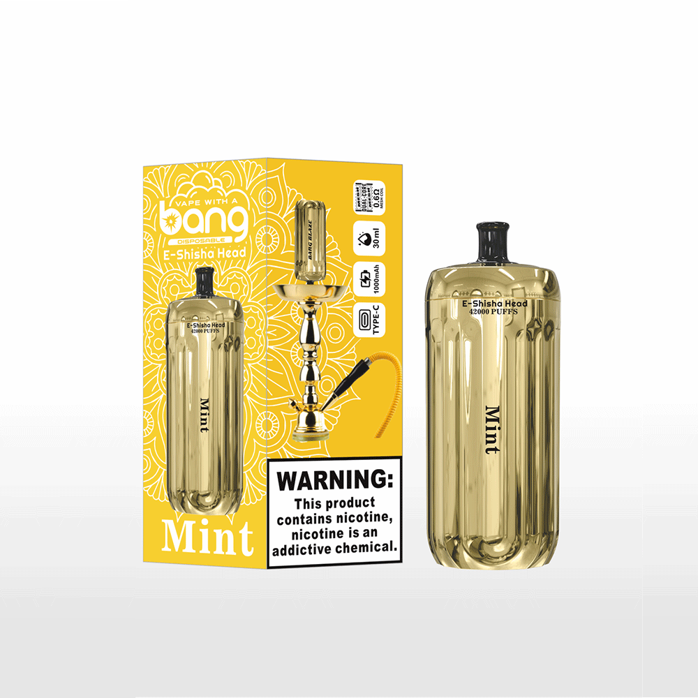 Bang E-Shisha Head 42000 42K Puffs Gold LED Display Disposable Vape - Image 13