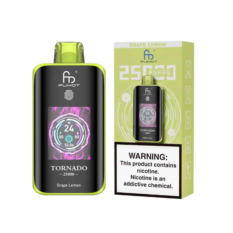 Fumot Tornado 25K – Disposable Vape with Dual-Mesh Coil & LED Display - Image 21