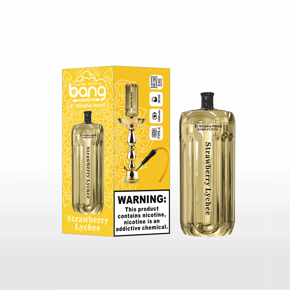 Bang E-Shisha Head 42000 42K Puffs Gold LED Display Disposable Vape - Image 8
