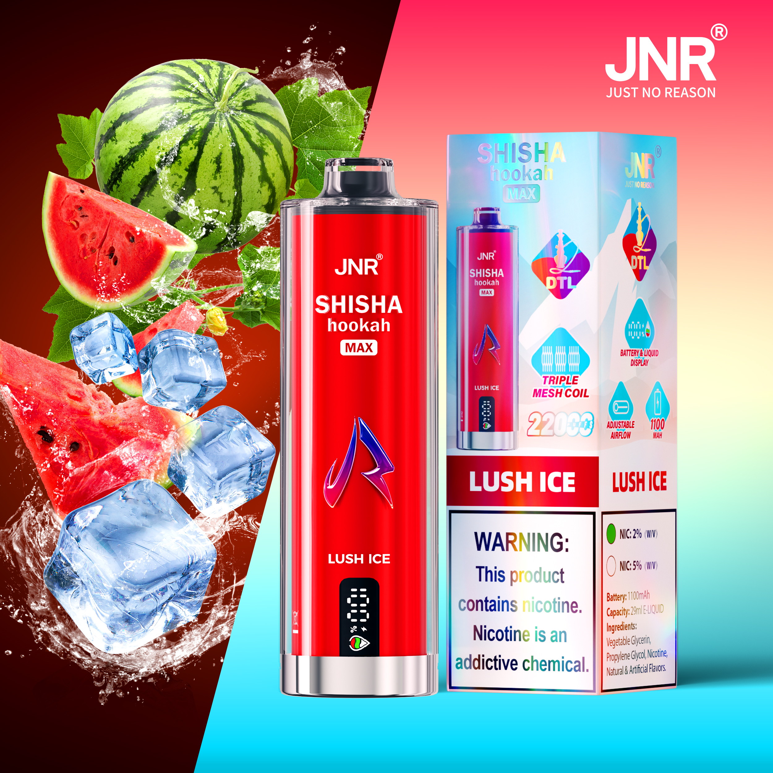 JNR Shisha Max 22000 22K Puffs Original Hookah Edition Disposable Vape Pen - Image 19