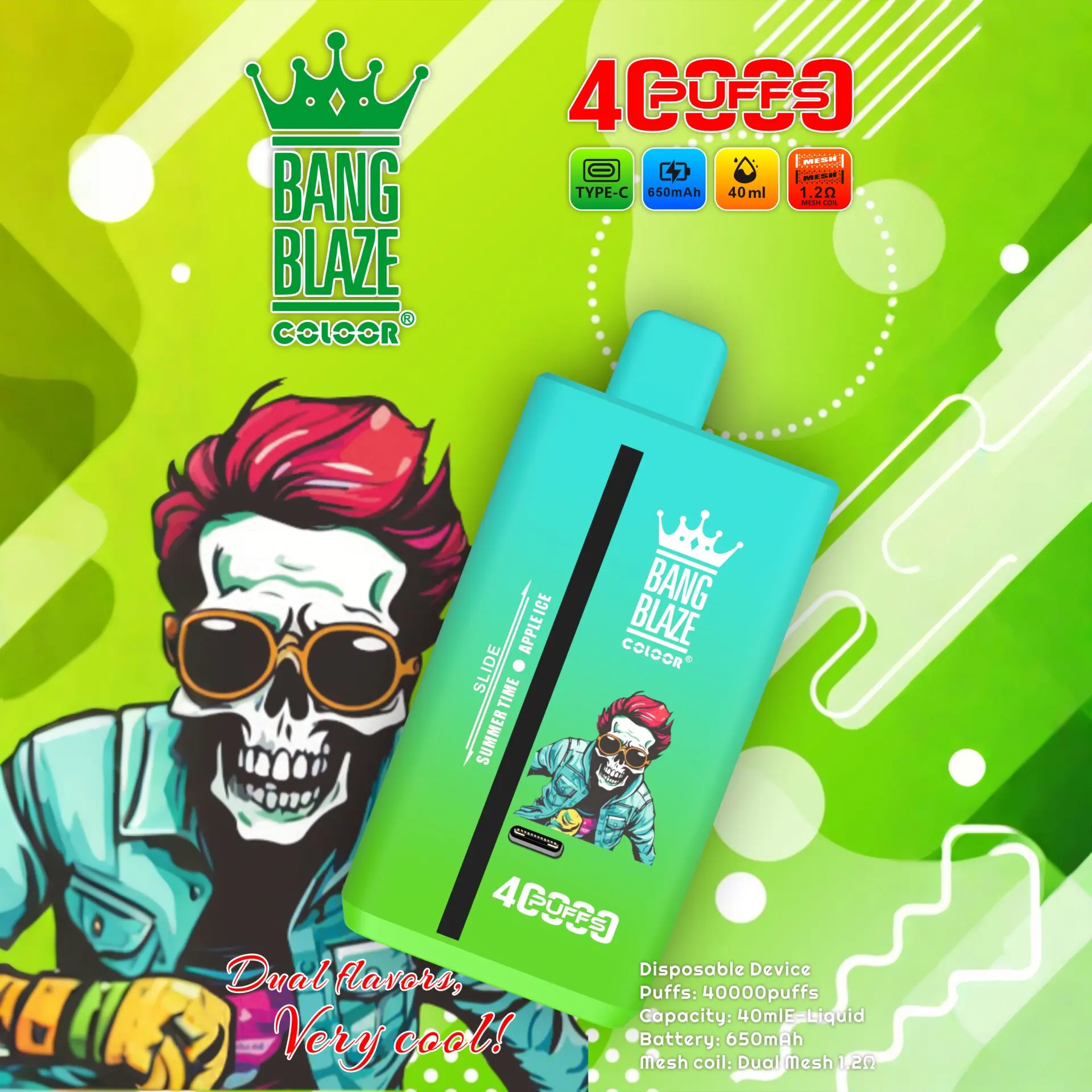 Bang Blaze 40000 40K Puffs 2% 3% 5% Nicotine Double Taste Disposable Vape - Image 6