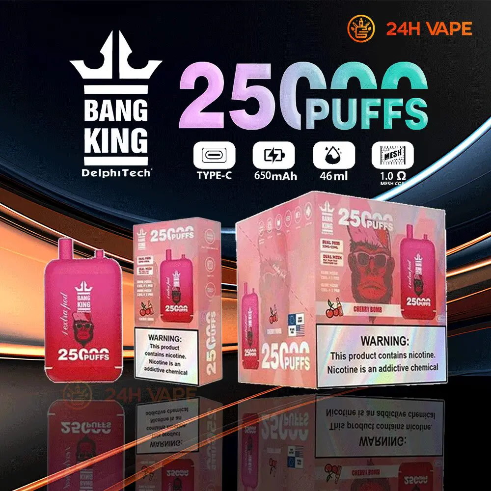 Bang King 25000 Puffs 0% 2% 3% 5% Nicotine Double Warehouser Disposable Vape Pod - Image 4