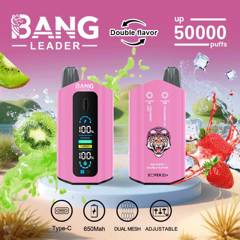 Bang Leader 50000 50K Puffs 2% 3% 5% Nicotine Double Taste LCD Display Disposable Vape - Image 7